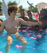 🍆FIESTA ORGIA GAY 🌈 SÁBADO 15 DE FEBRERO 💦EN UNA VILLA CON PISCINA Y TRASPORTE DE AMANECIDA PARA HOMBRES💔DISCRETOS Y SOLTEROS